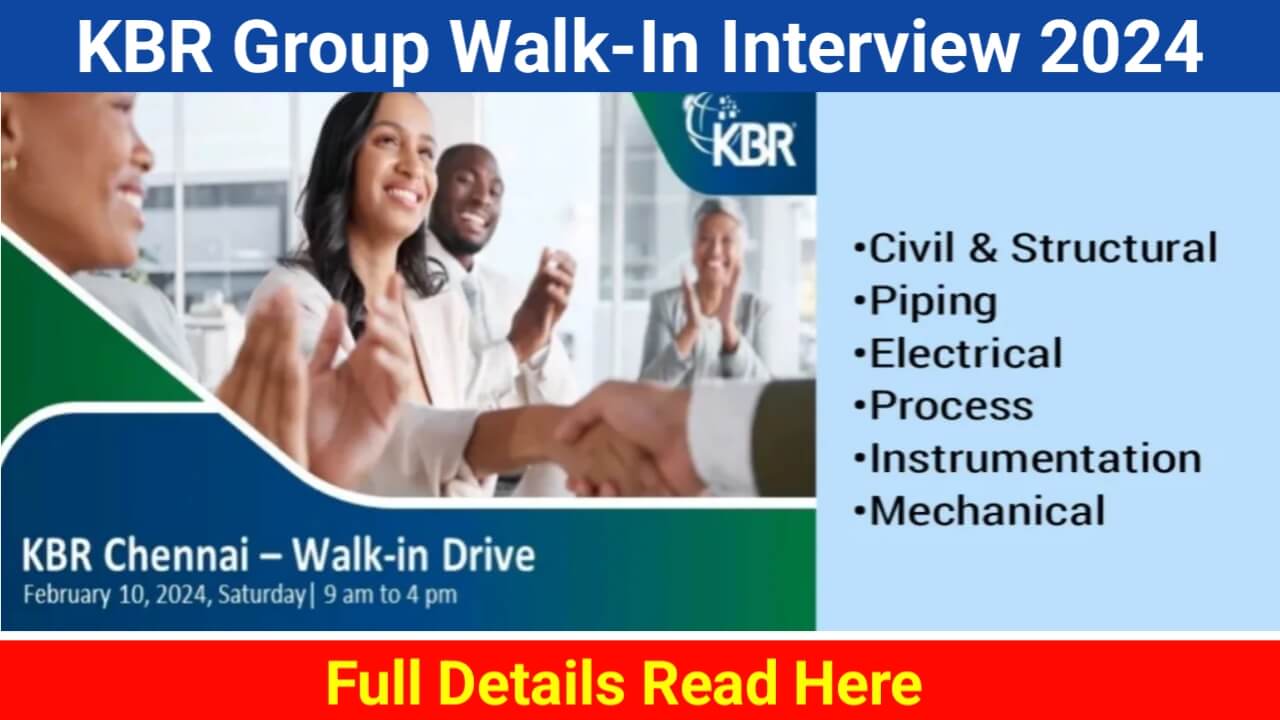 KBR Group Multiple Positions Hiring 2024