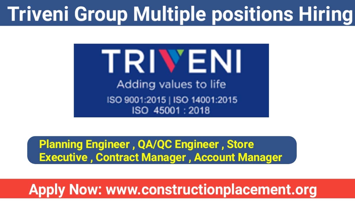 Triveni Group Hiring 2023