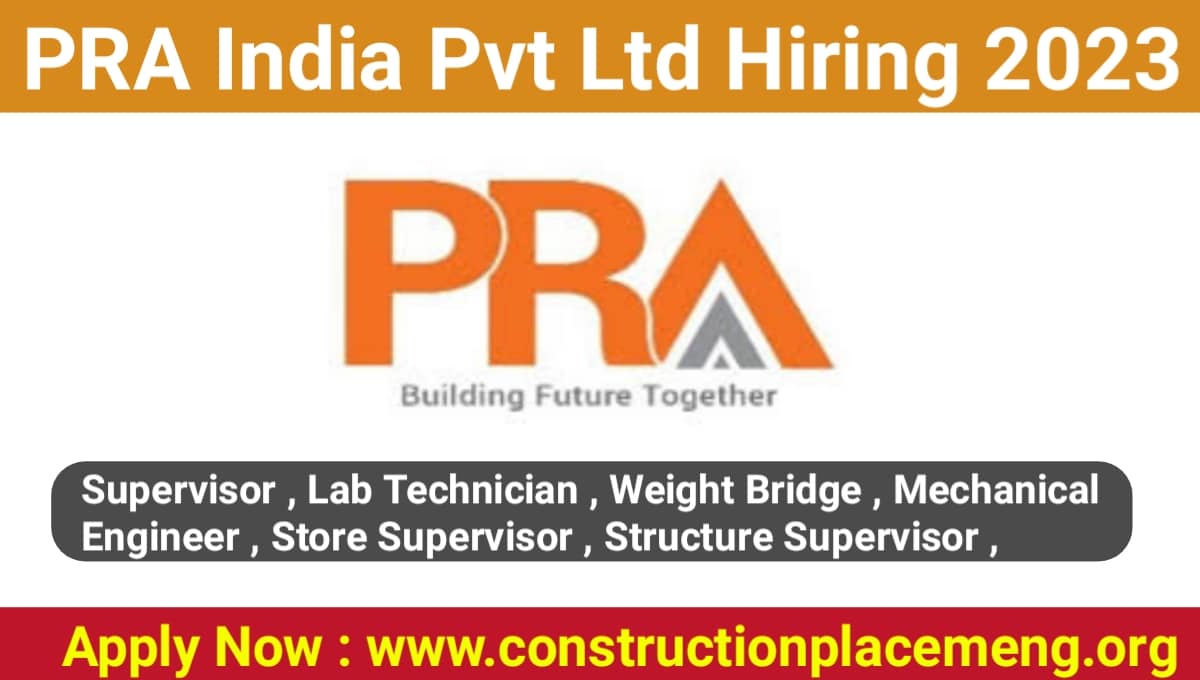 PRA India Pvt Ltd Hiring 2023