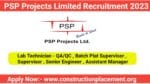 PSP Infra Projects Hiring 2023