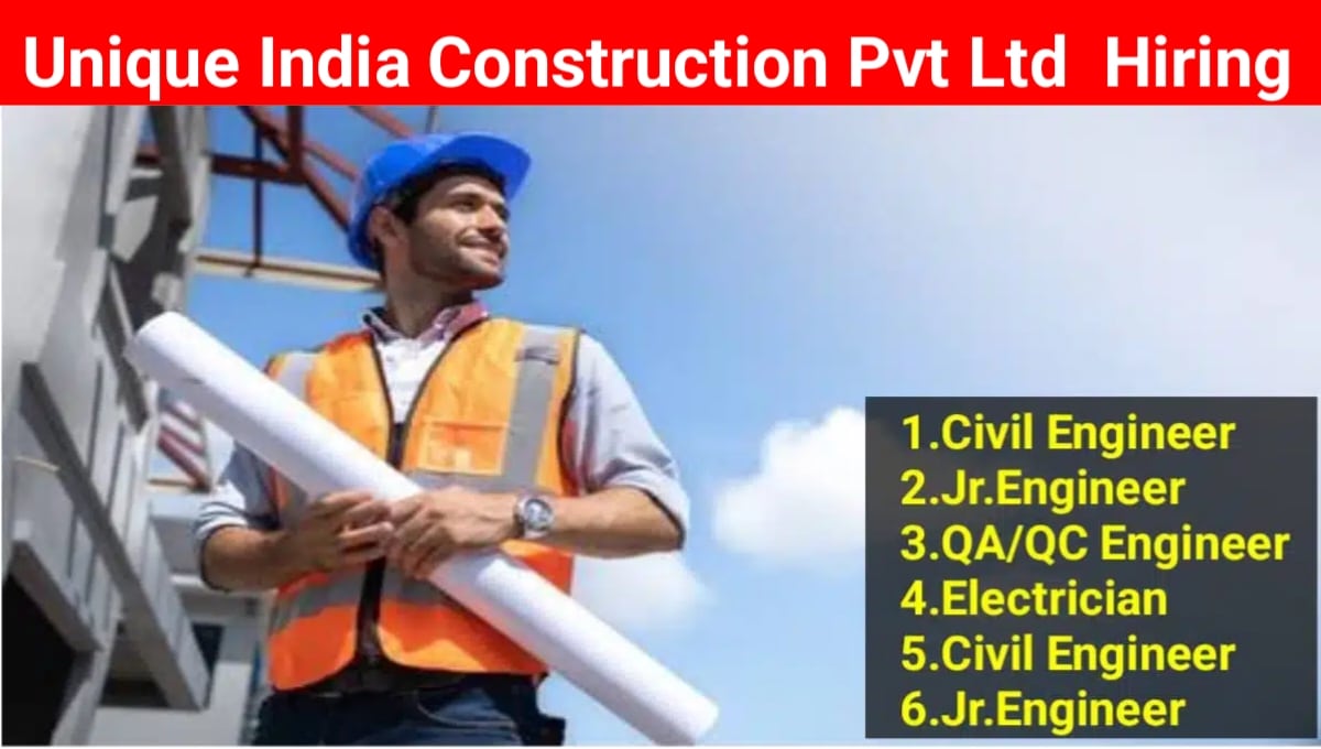 Unique India Construction Pvt Ltd Recruitment 2023