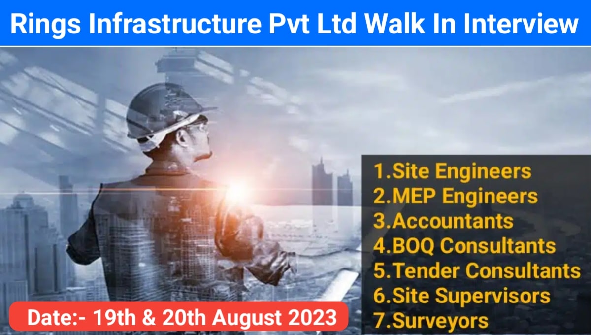 Rigs Infrastructure Pvt Ltd Walk In Interview 2023