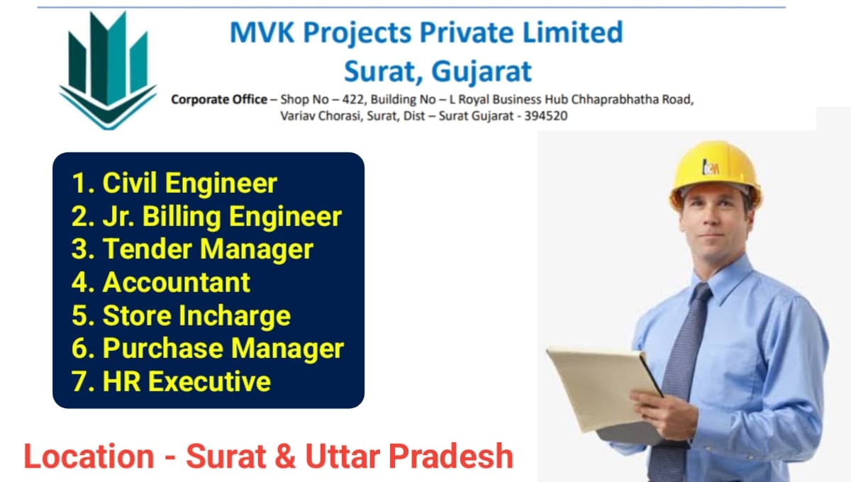 MVK Projects Pvt Ltd Hiring 2023