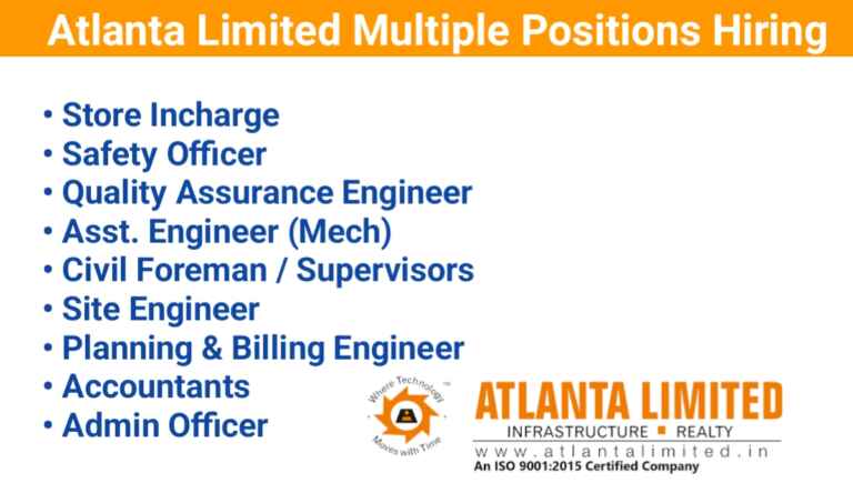 Atlanta Limited Multiple Positions Hiring 2023
