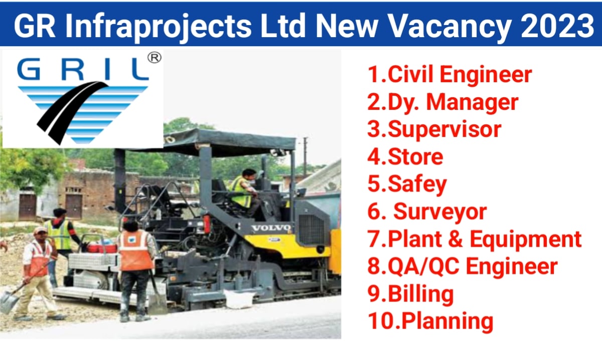GR Infraprojects Pvt Ltd New Hiring 2023