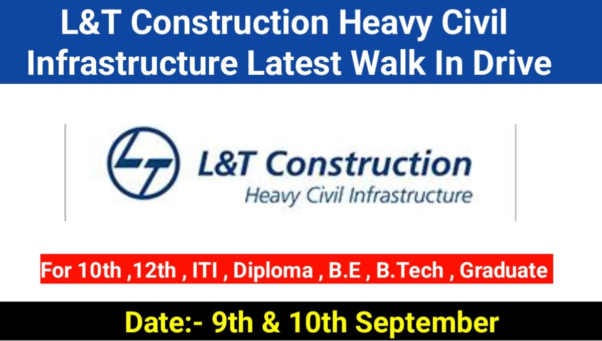 LNT Construction Heavy Civil Infrastructure Latest Walk In Drive