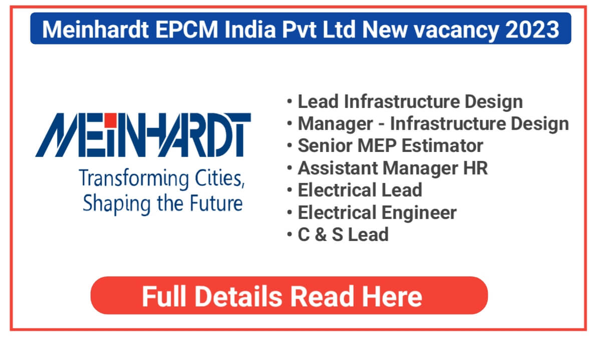 Meinhardt EPCM India Pvt Ltd New vacancy 2023