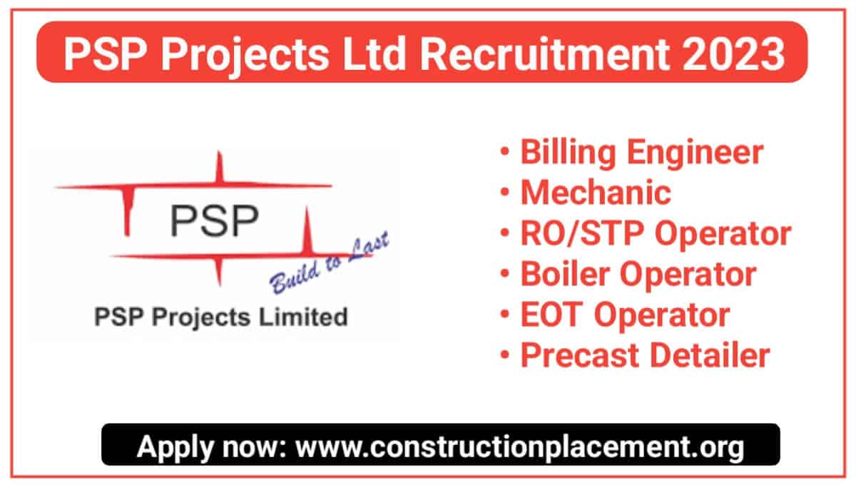 PSP Projects Ltd Recruitment 2023