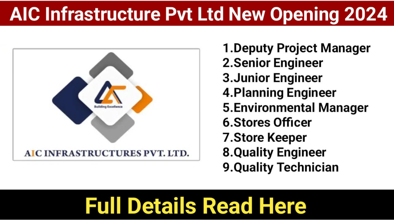 AIC Infrastructure Pvt Ltd New Opening 2024