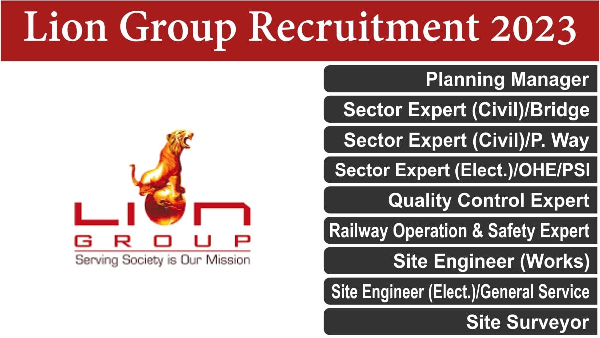 Lion Group Recruitment 2023