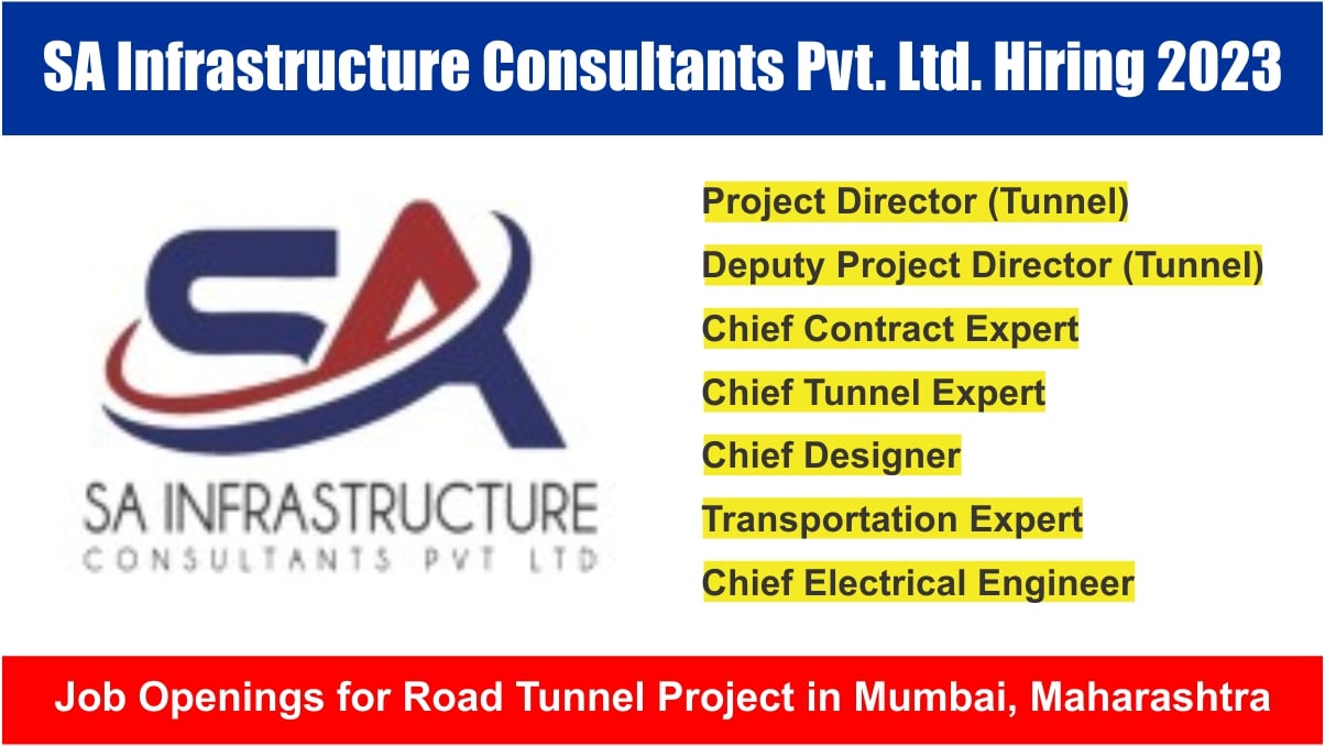 SA Infrastructure Consultants Pvt. Ltd. Hiring 2023