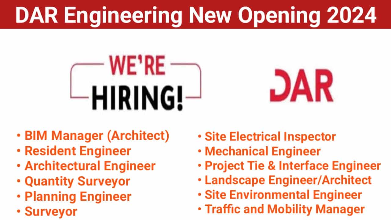 DAR Engineering New Opening 2024