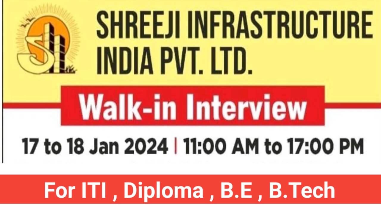 Shreeji Infrastructure India Pvt. Ltd Hiring 2024