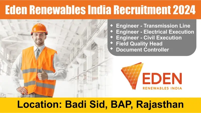 Eden Renewables India New Opening 2024