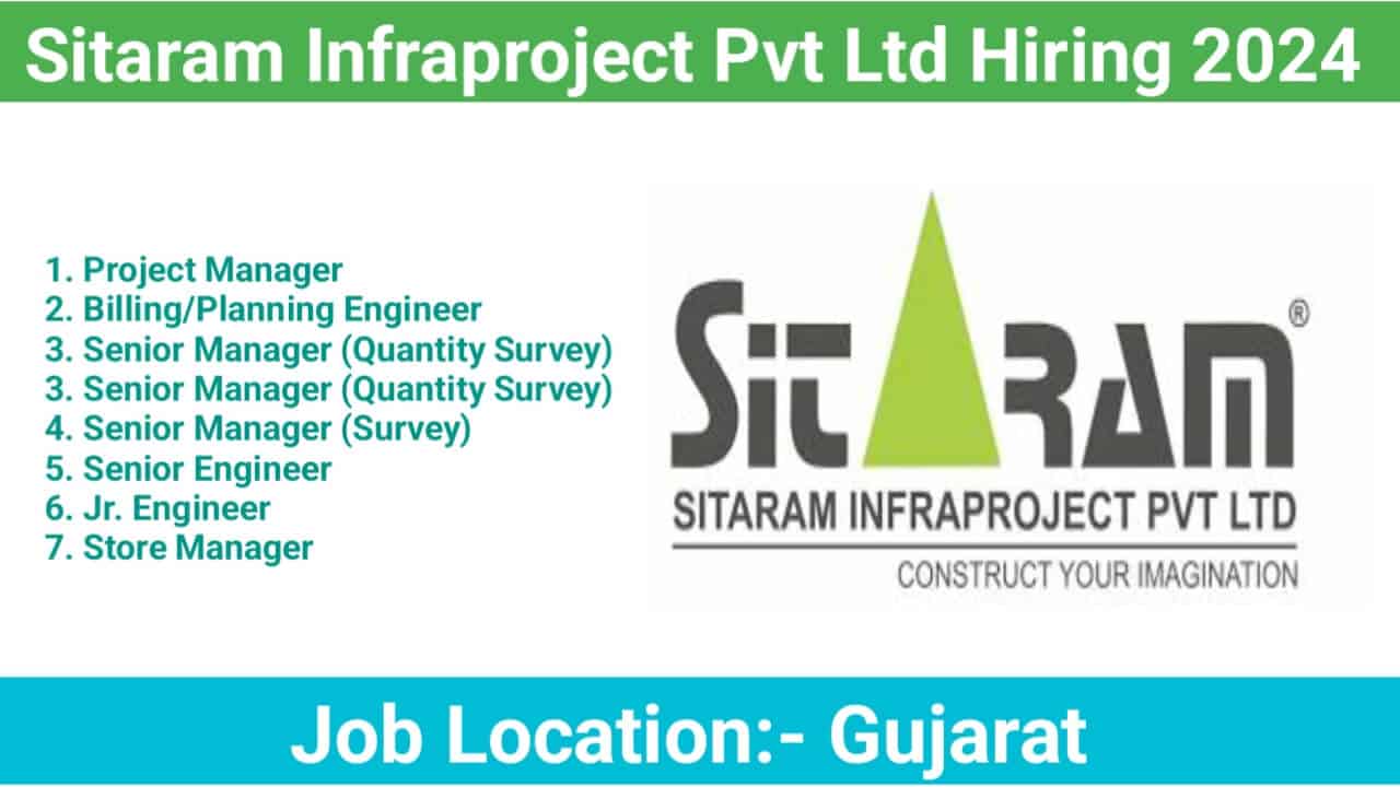 Sitaram Infraproject Pvt Ltd Hiring 2024