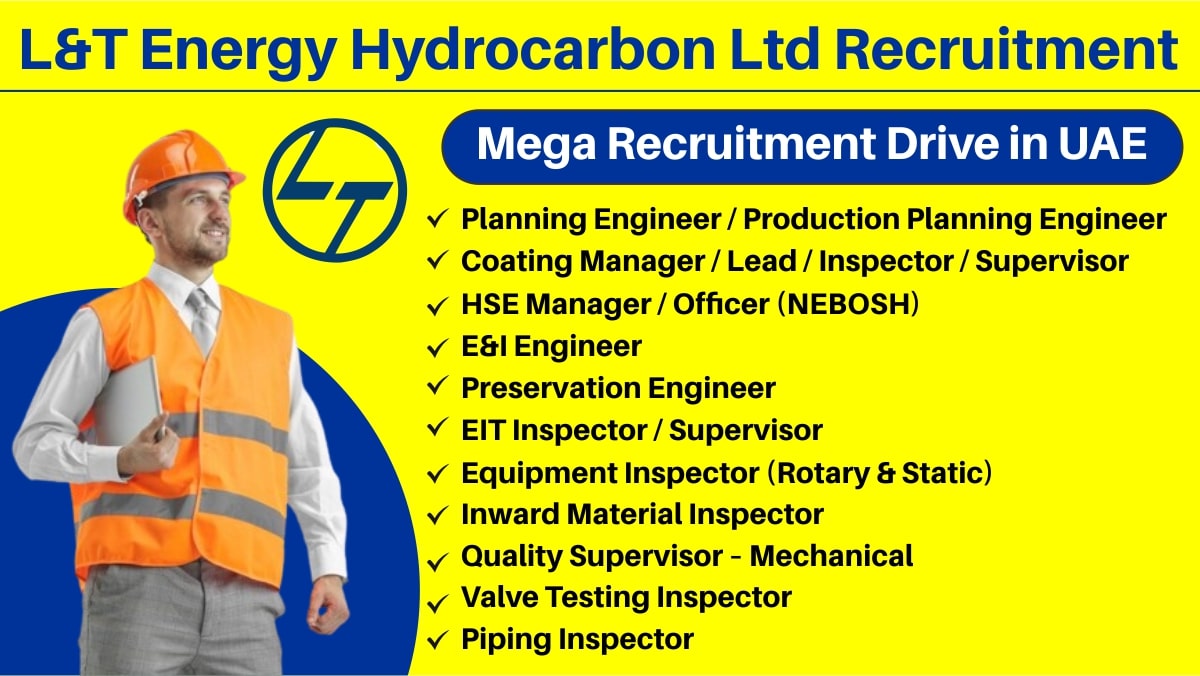 L&T Energy Hydrocarbon Ltd Recruitment 2024