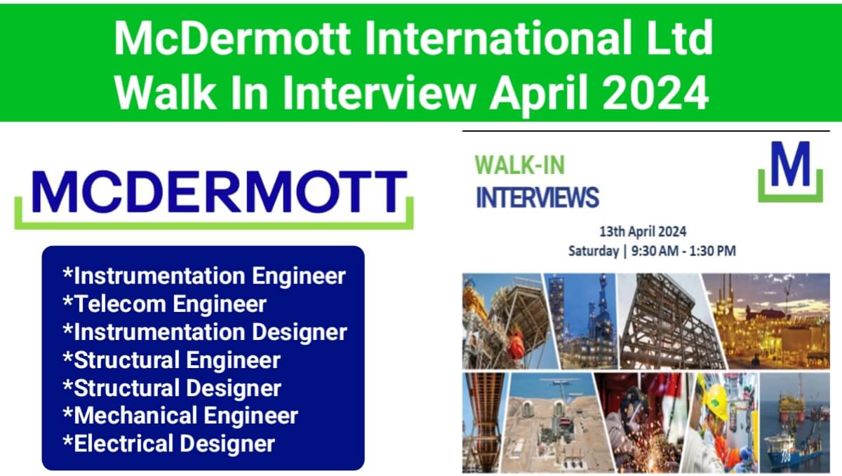 McDermott International Ltd Walk-In Interview 2024