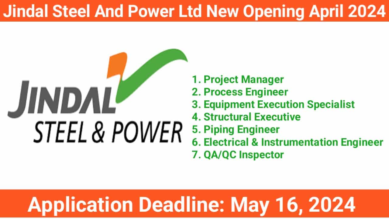 Jindal Steel And Power Ltd New Opening April 2024