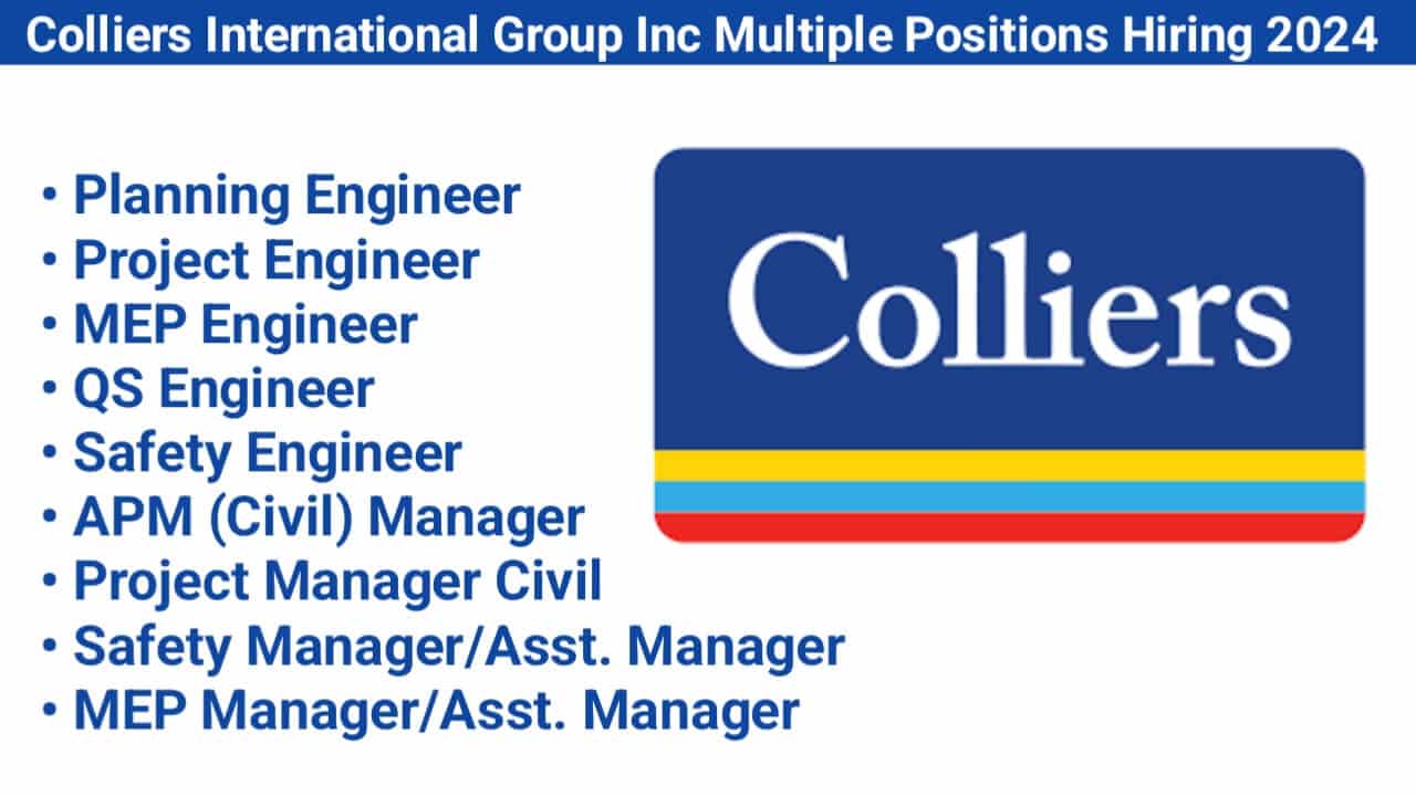 Colliers International Group Inc Multiple Positions Hiring 2024