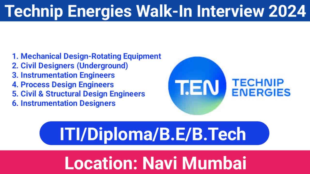 Technip Energies Walk-In Interview 2024