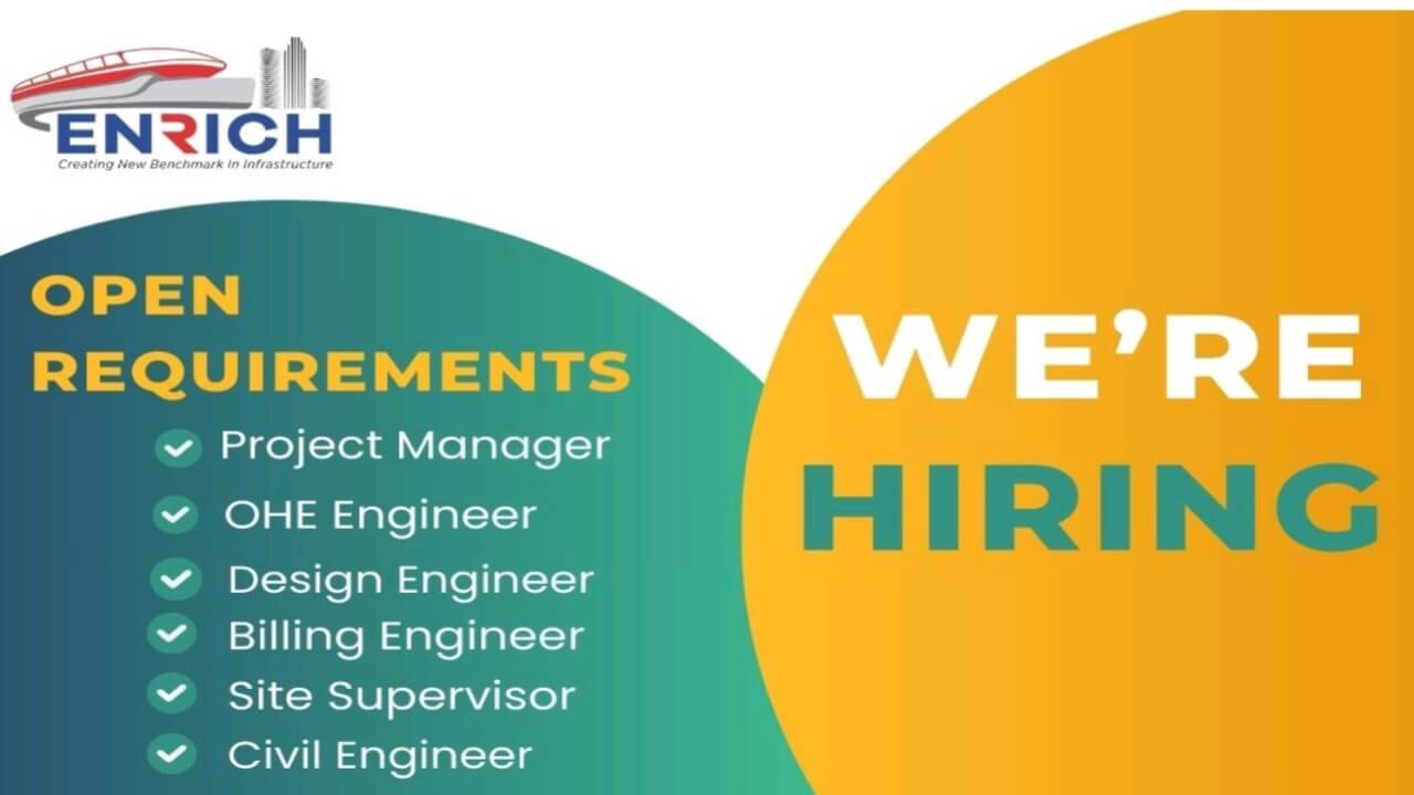 Multiple Job Opening For Engineer, Supervisor And Manager