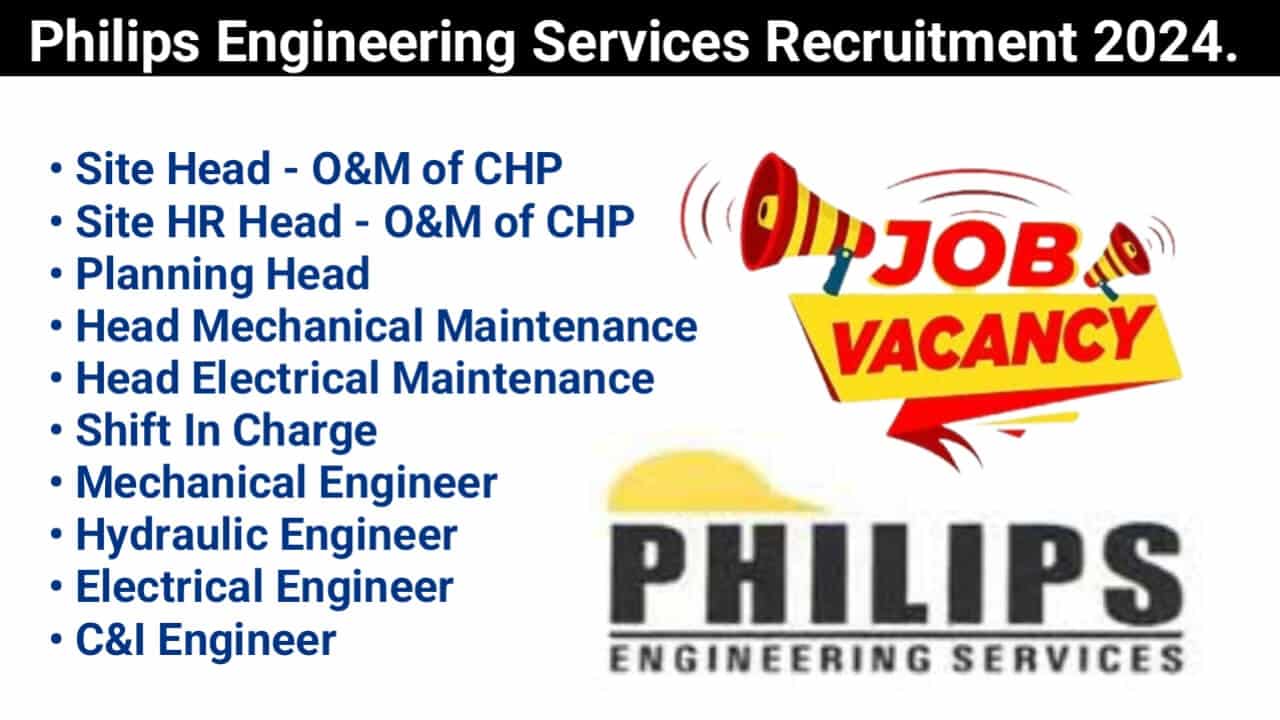 Philips Engineering Services Recruitment 2024.