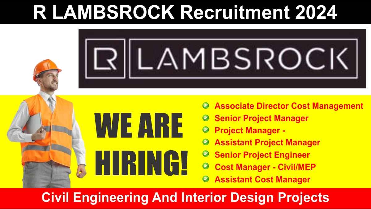 R LAMBSROCK Recruitment 2024