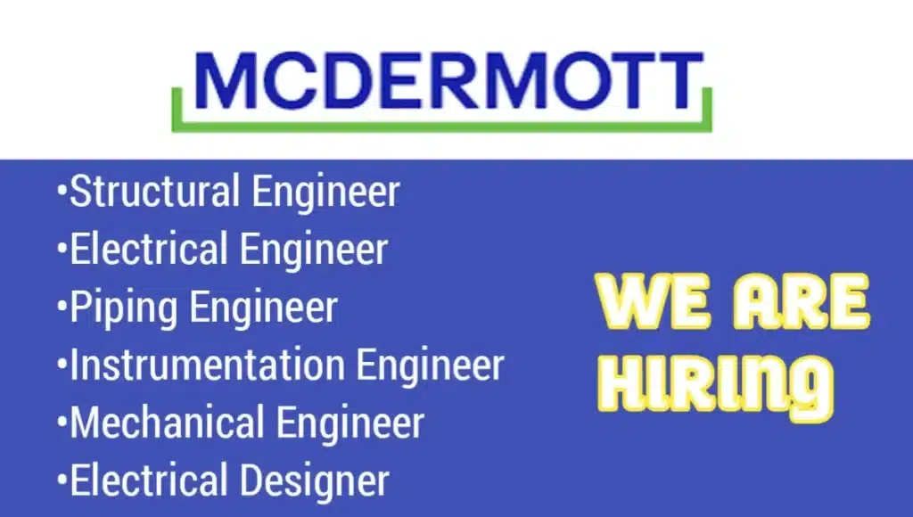 McDermott International Ltd Recruitment June 2024