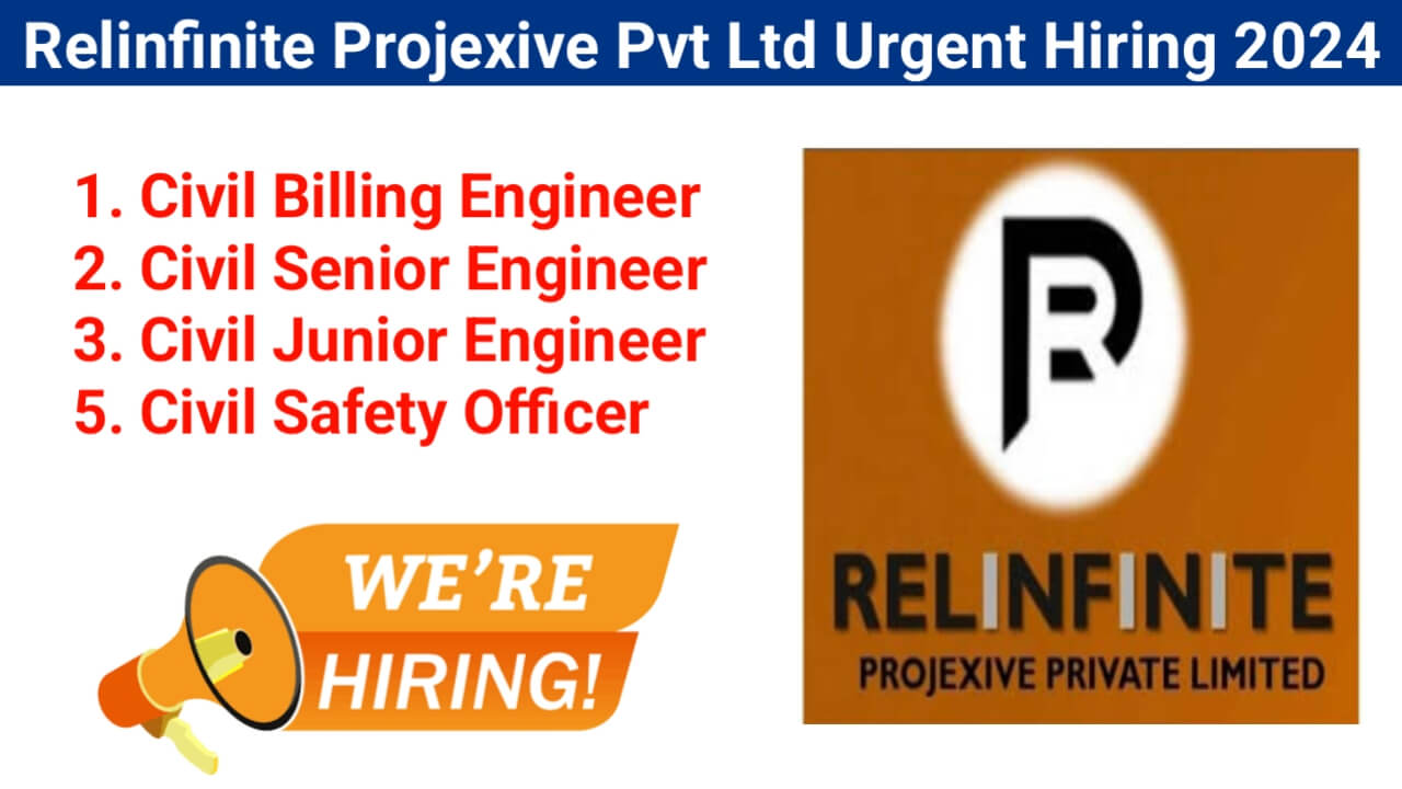 Relinfinite Projexive Pvt Ltd Urgent Hiring 2024