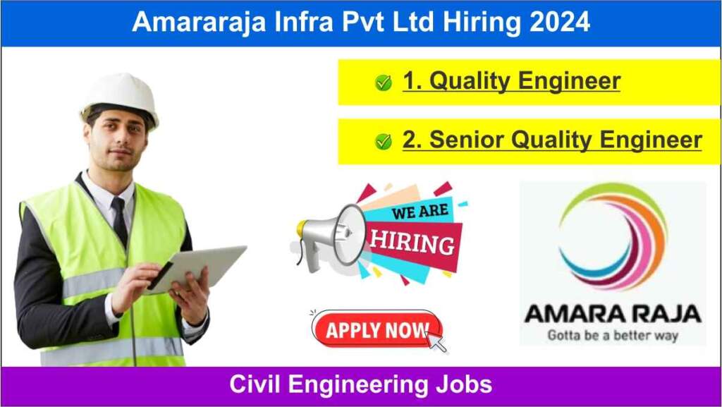 Amararaja Infra Pvt Ltd Urgent Hiring July 2024