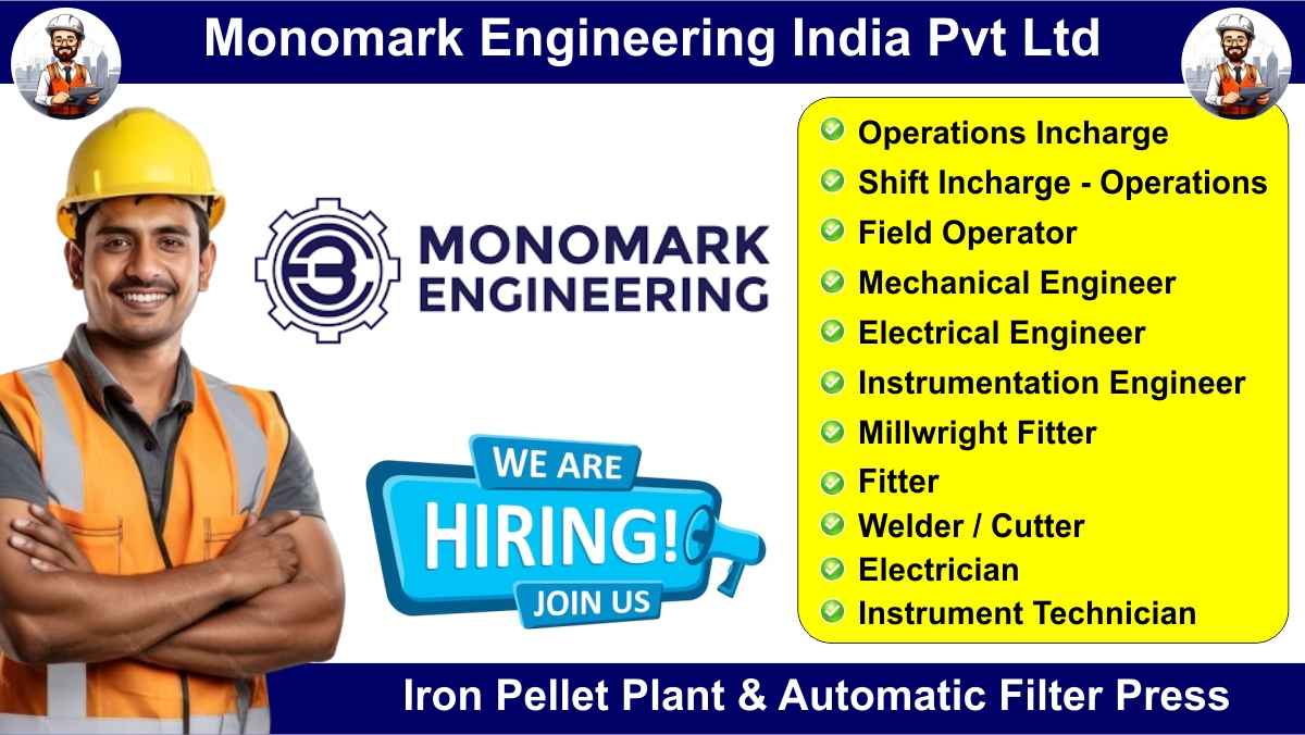 Monomark Engineering India Pvt Ltd Hiring 2024