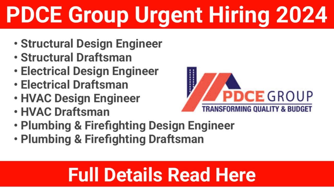 PDCE Group Urgent Hiring 2024