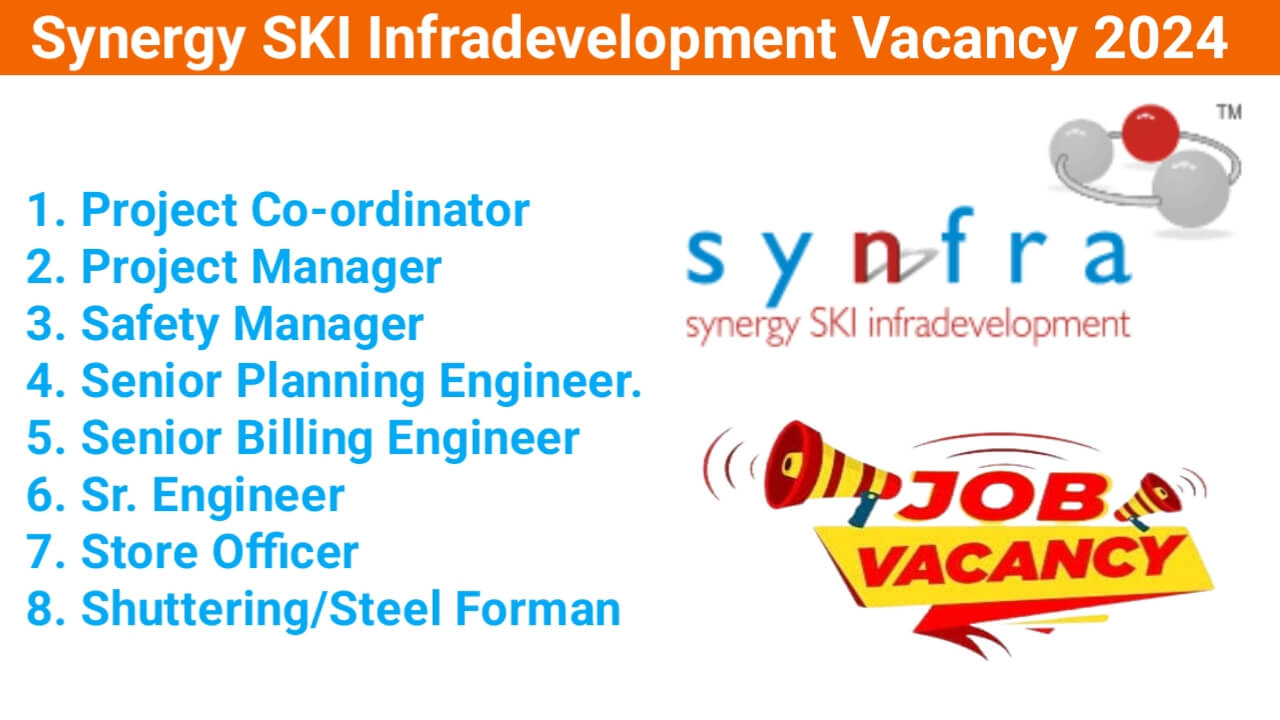 Synergy SKI Infradevelopment Vacancy 2024