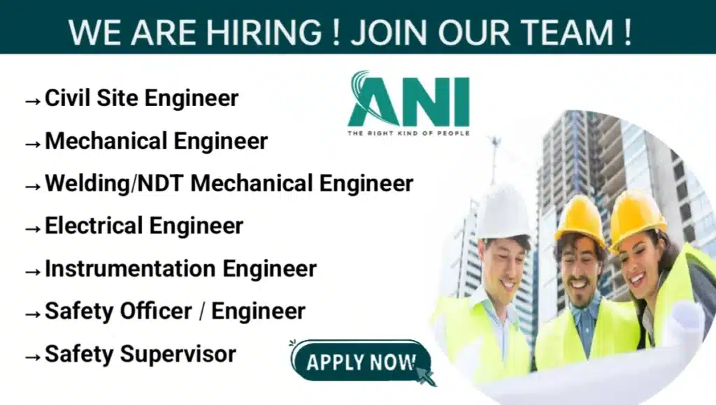 Ani Integrated Services Ltd Hiring 2024 | Mechanical Engineer Jobs Near Me