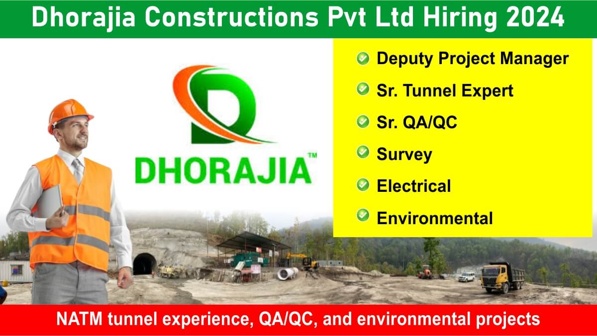 Dhorajia Constructions Pvt Ltd Hiring 2024