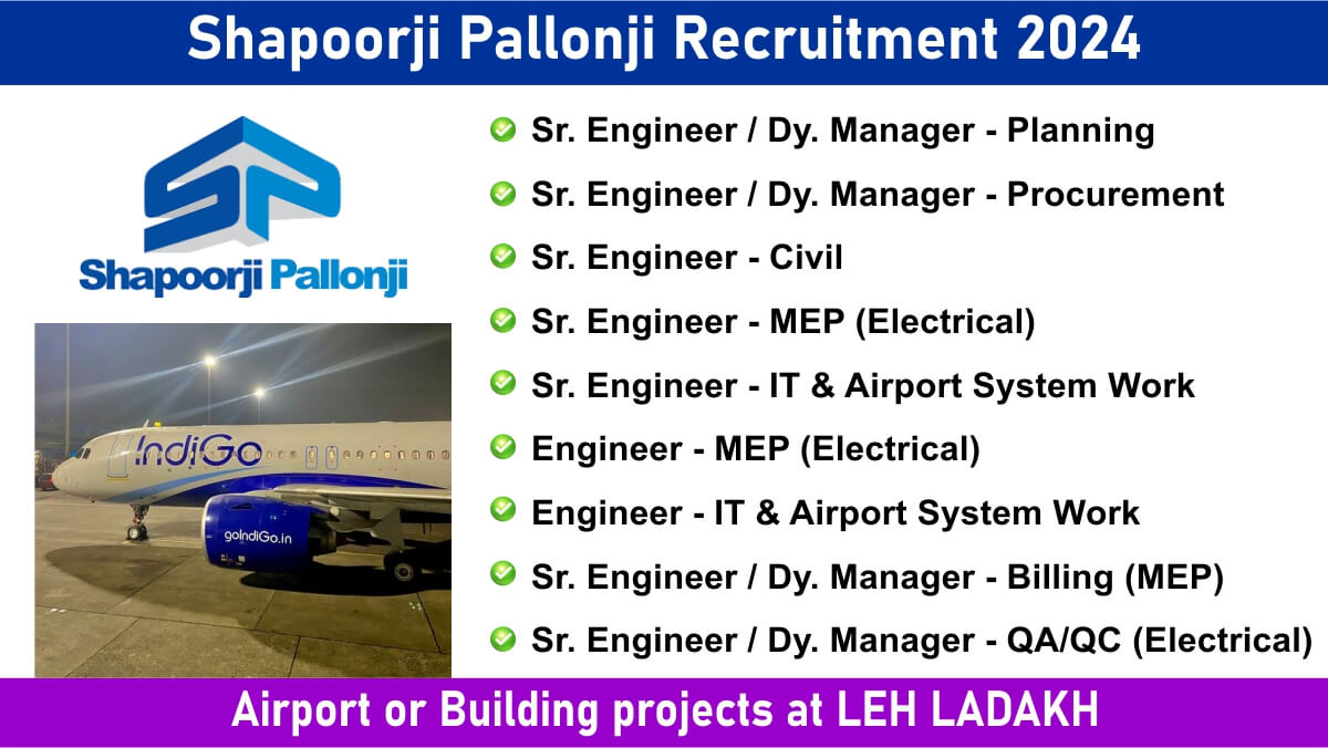 Shapoorji Pallonji Recruitment 2024