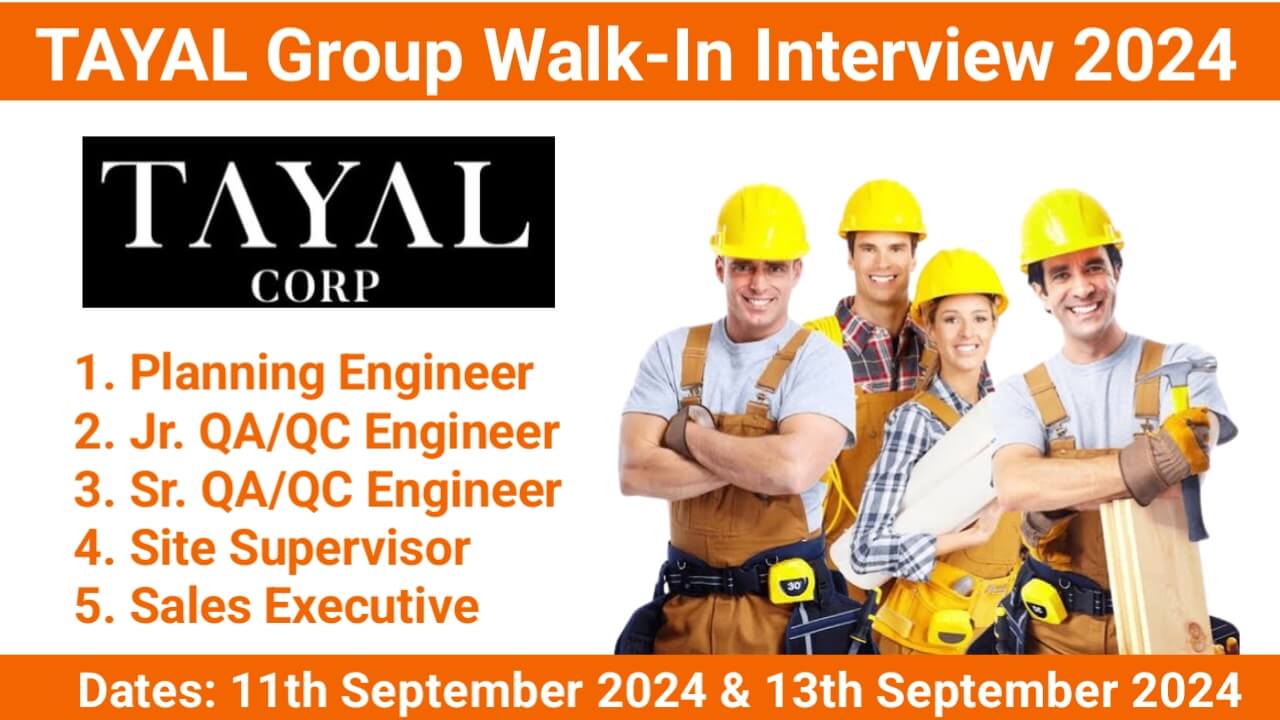 TAYAL Corp Walk-In Interview 2024