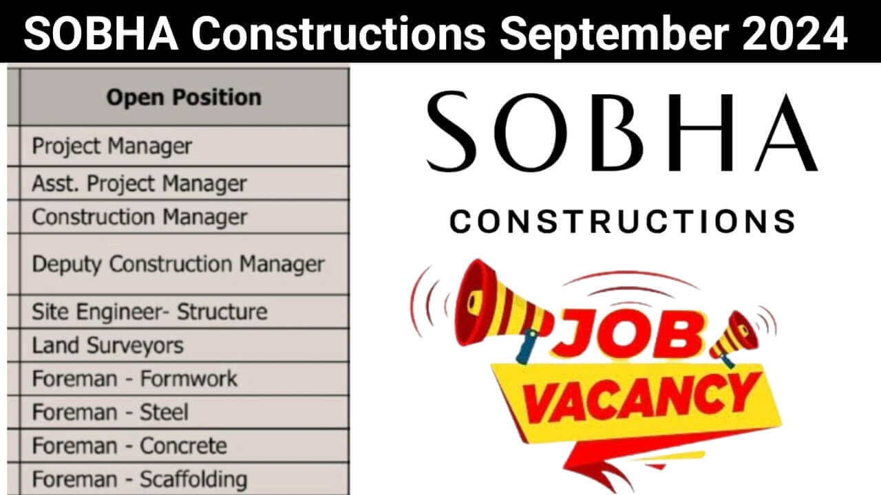 SOBHA Constructions September 2024