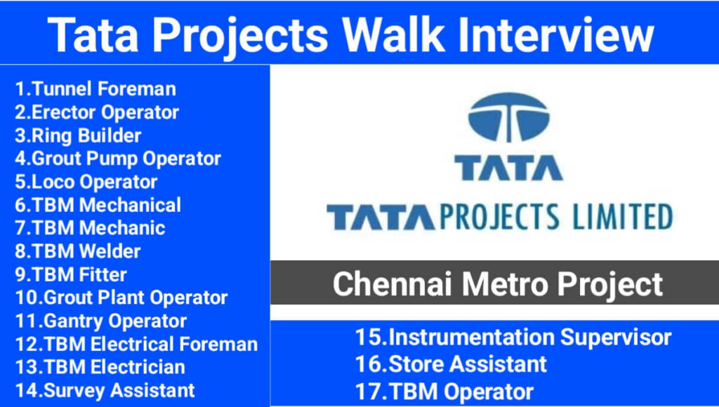 Tata Projects Limited Walk-In Interview 2024 | Date: 21st & 22nd September 2024 (Saturday & Sunday)