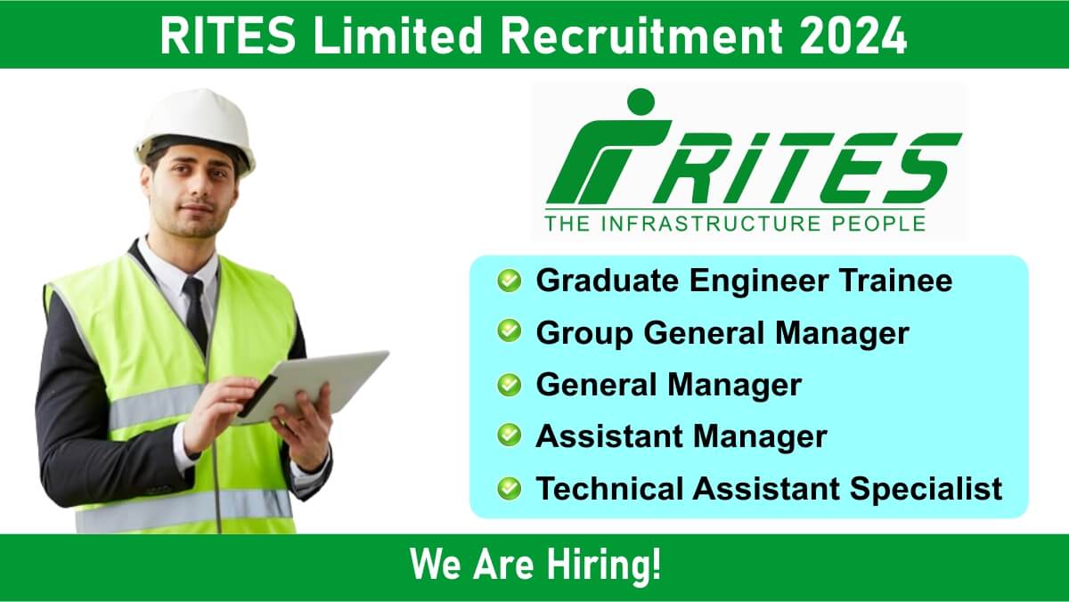 RITES Limited Urgent Hiring 2024