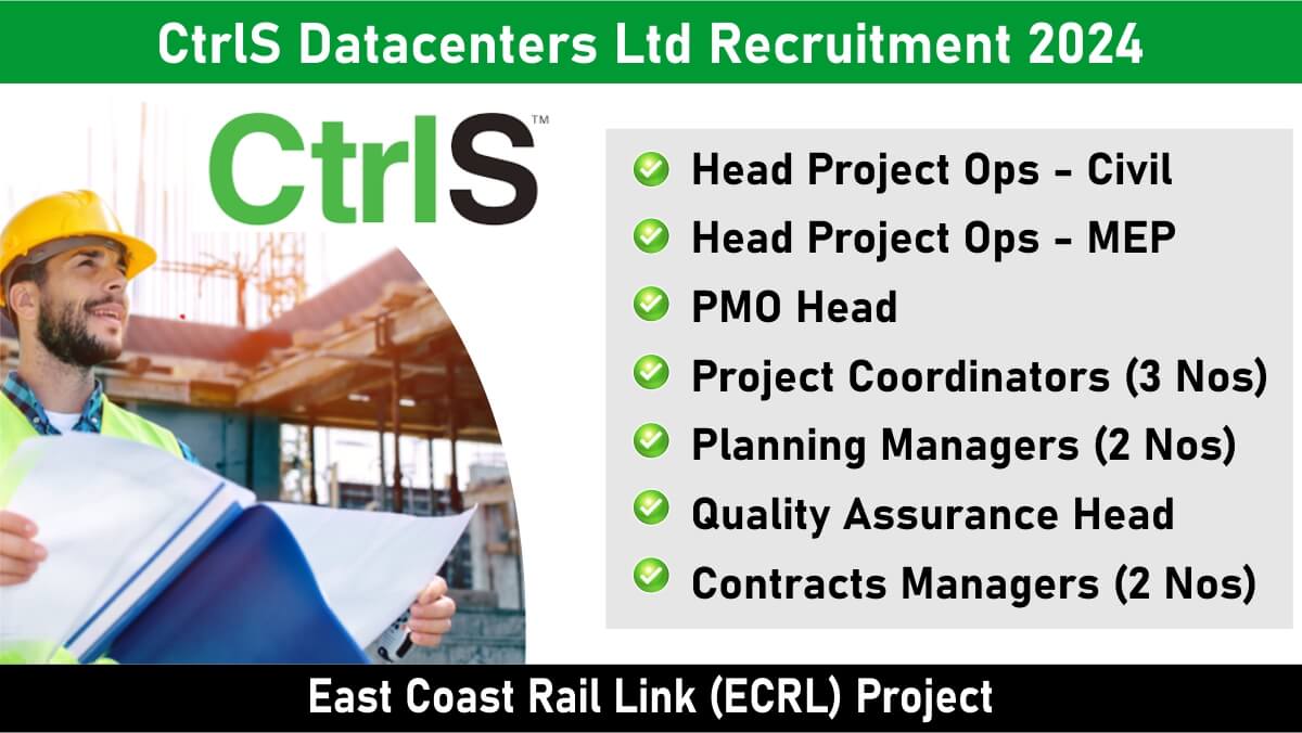 CtrlS Datacenters Ltd Recruitment 2024