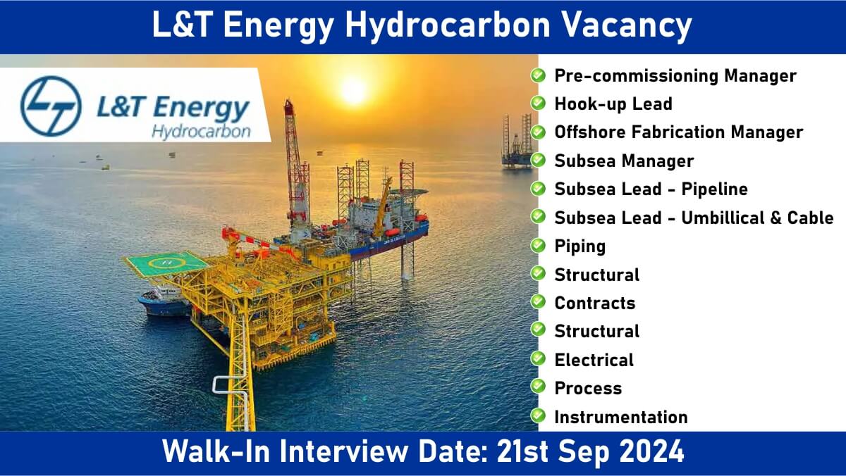 L&T Energy Hydrocarbon Vacancy