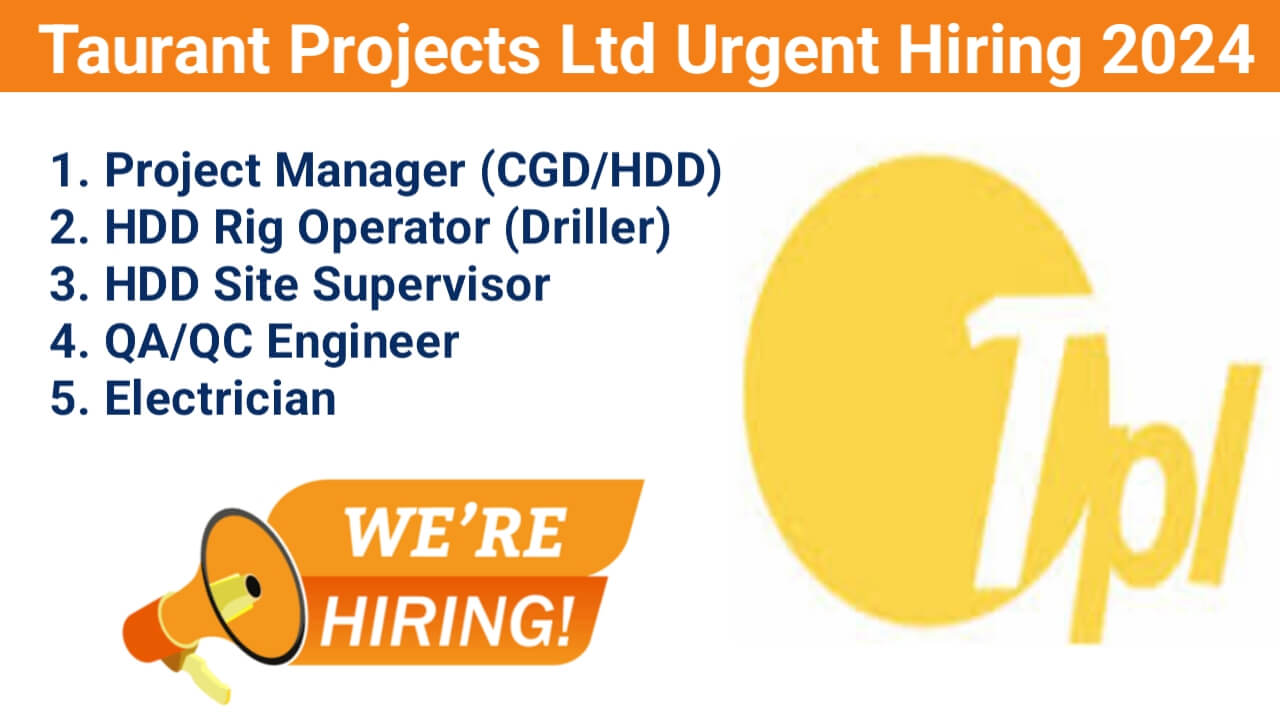 Taurant Projects Ltd Urgent Hiring 2024 | Site Supervisor Jobs 2024