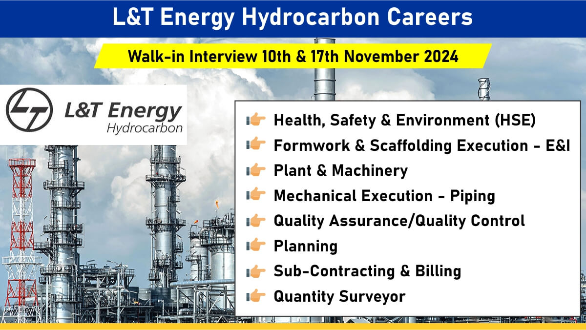 L&T Energy Hydrocarbon Vacancy