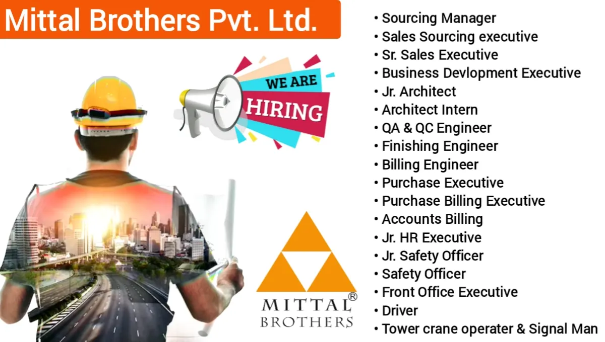 Mittal Brothers Pvt. Ltd Urgent Hiring 2024 | QA & QC Engineer Jobs 2024