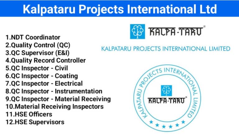 Kalpataru Projects International Ltd Hiring 2024 | Construction Jobs In Saudi Arabia