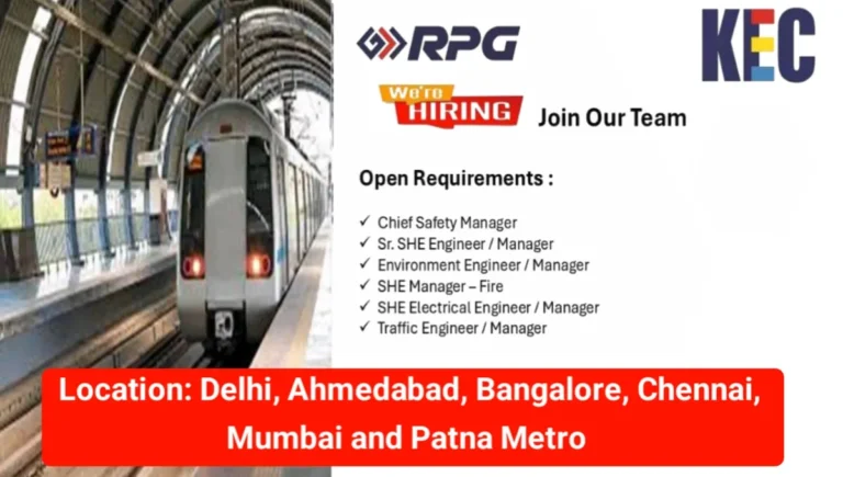 KEC International Ltd Latest Hiring 2024 | For SHE Manager, Sr. SHE Engineer/Manager,Traffic Engineer/Manager