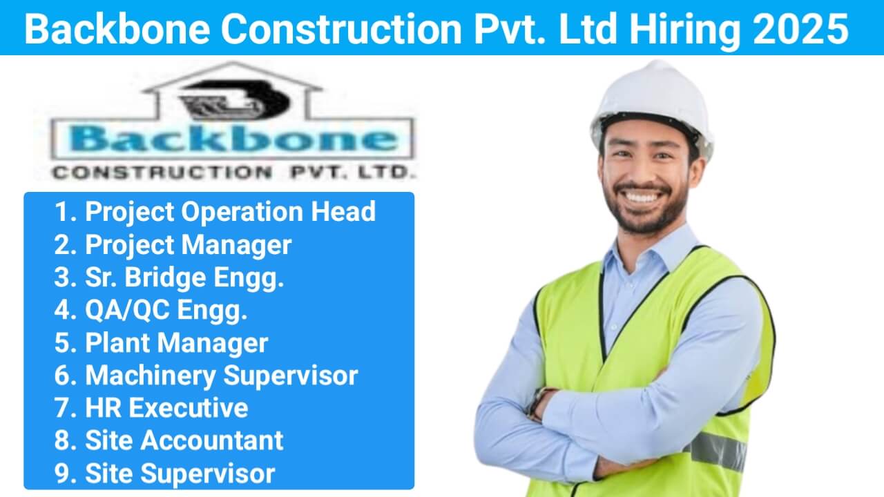 Backbone Construction Jobs: Job Location: Anywhere in Gujarat