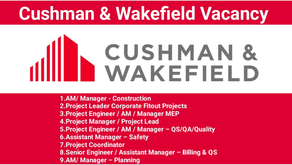 Cushman & Wakefield Latest Hiring 2025: Construction Jobs Near Me