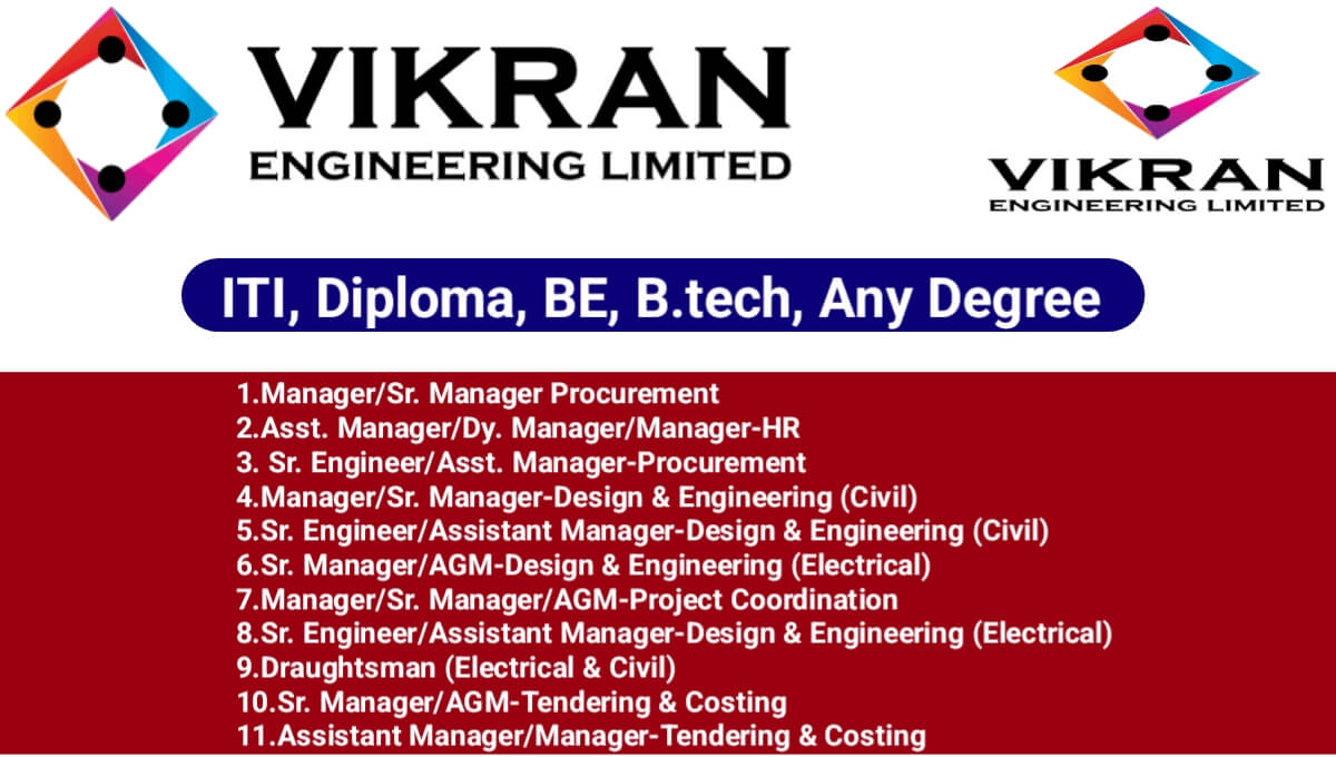 Vikran Engineering Ltd Recruitment 2025 | For solar EPC projects